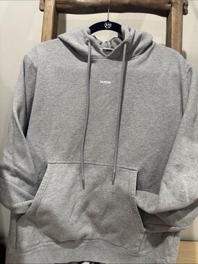 Sandro Light Gray Logo Hoodie